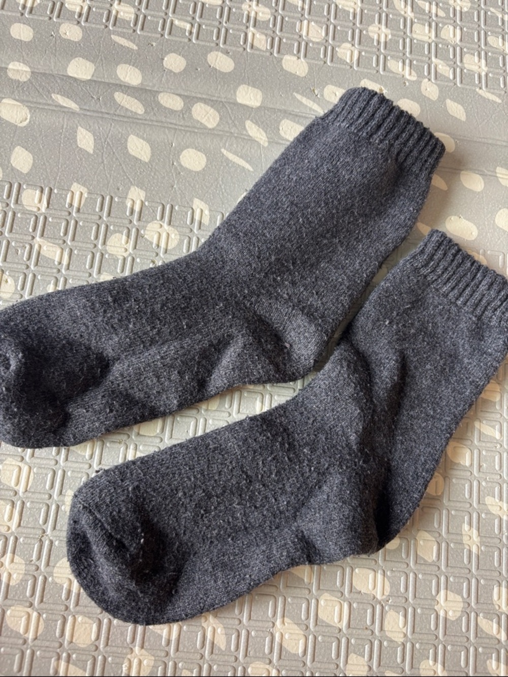 Dark Grey Crew Socks